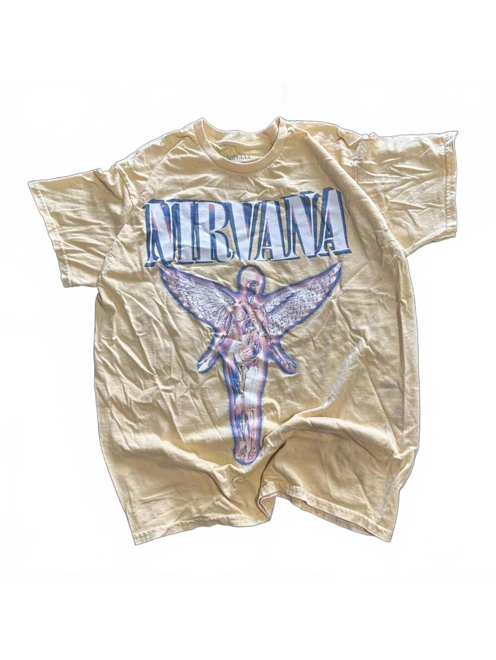 Nirvana Band T-Shirt with Angel Graphic